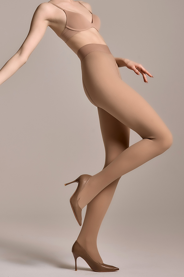 Pantimedias transparentes falsas de poliéster – Illusion Sheer